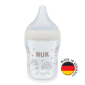 NUK Perfect Match Temperature Control Milk Bottle with Soft Silicone Teat 150ml - 0m+