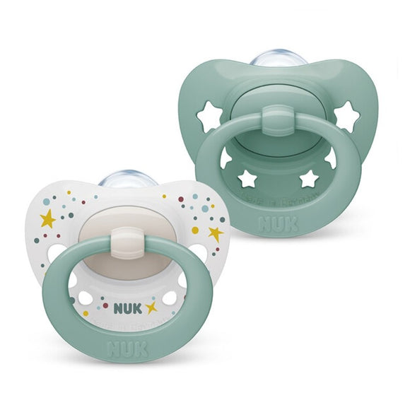 NUK Signature Silicone Soother Pacifier 2pcs/box (0-6M / 6-18M / 18-36M)
