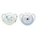 NUK Star Day & Night Silicone Soother Pacifier 2pcs/box