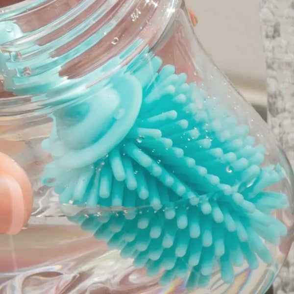 Chicco Silicone Bottle Brush Anti-Scratch & Safe for Bottles - Baby Kingdom