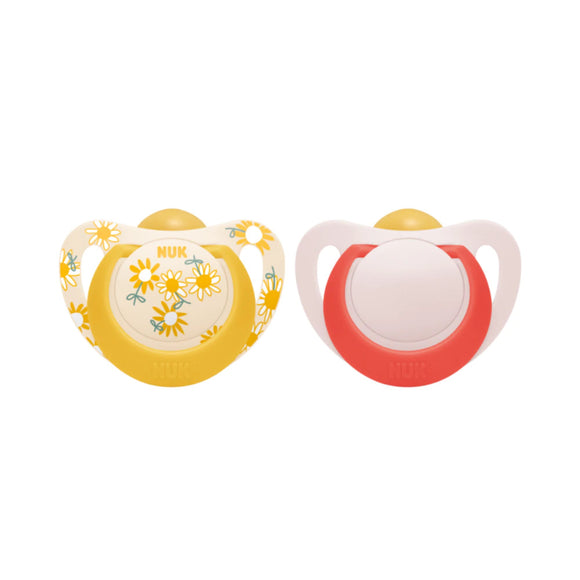 NUK Star Day Latex Soother Pacifier 2pcs/box