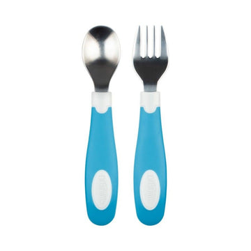 Dr Brown's Silicone Soft Grip Spoon and Fork Set - 0