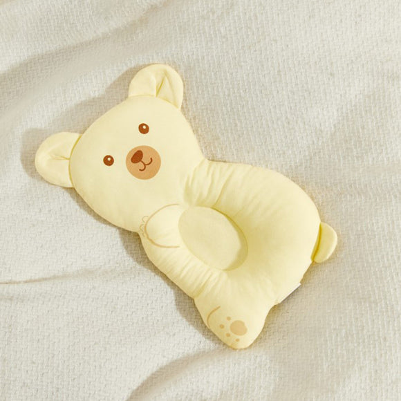 Purcotton Baby Head-Shaping Pillow Pure Cotton Cover - Bear