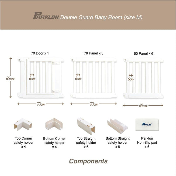 Parklon Double Guard Baby Fence Baby Room
