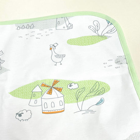 Purcotton Baby Cotton Waterproof Pad - Windmill - 0