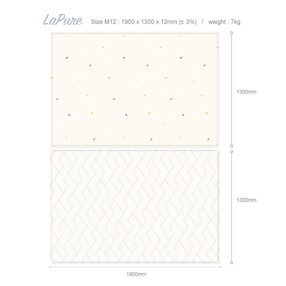 Parklon Lapure Playmat Candy Spring Block Herringbone (M12) - 0