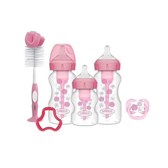 Dr Brown’s Anti-Colic Options+™ Wide-Neck Baby Milk Bottle Gift Set