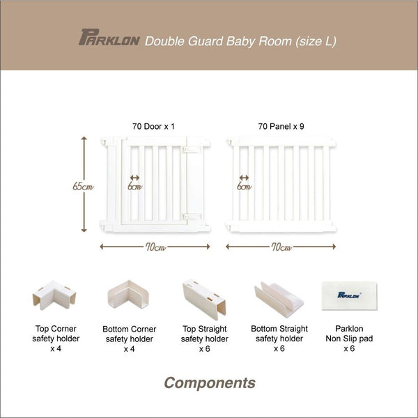 Parklon Double Guard Baby Fence Baby Room