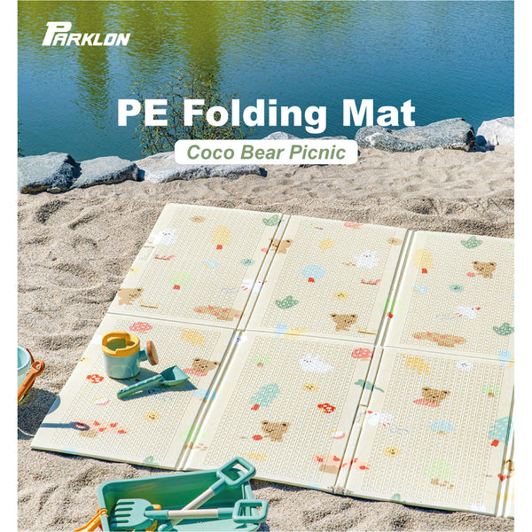 Parklon PE Folding Mat Coco Bear Picnic (2000MM X 1400MM X 10MM)