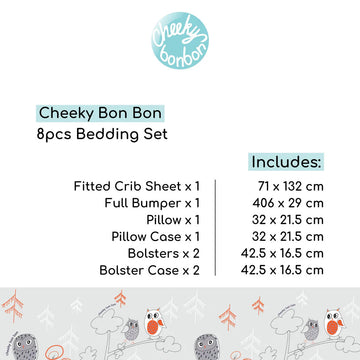 Cheeky Bon Bon 8pcs Bedding Set (71x132x10 cm) - 0