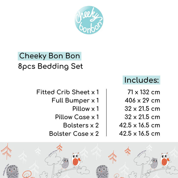 Cheeky Bon Bon 8pcs Bedding Set (71 x 132 x 10 cm)