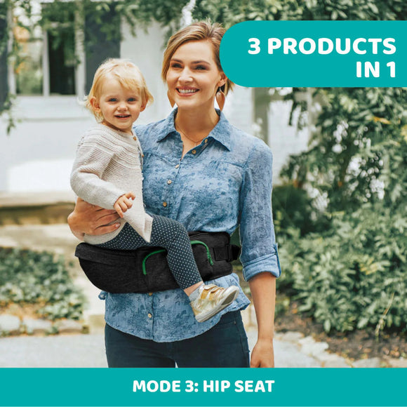 Chicco Hip Seat Baby Carrier - Private Black