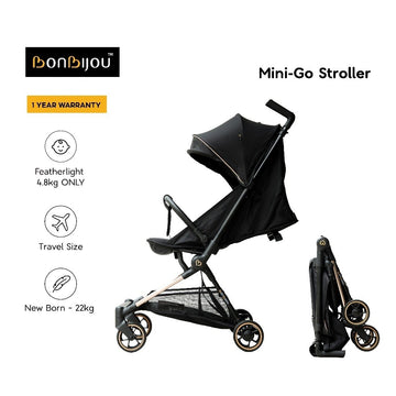Bonbijou Mini-Go Compact Lightweight Travel Friendly Stroller - 0