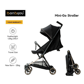 Bonbijou Mini-Go Compact Lightweight Travel Friendly Stroller