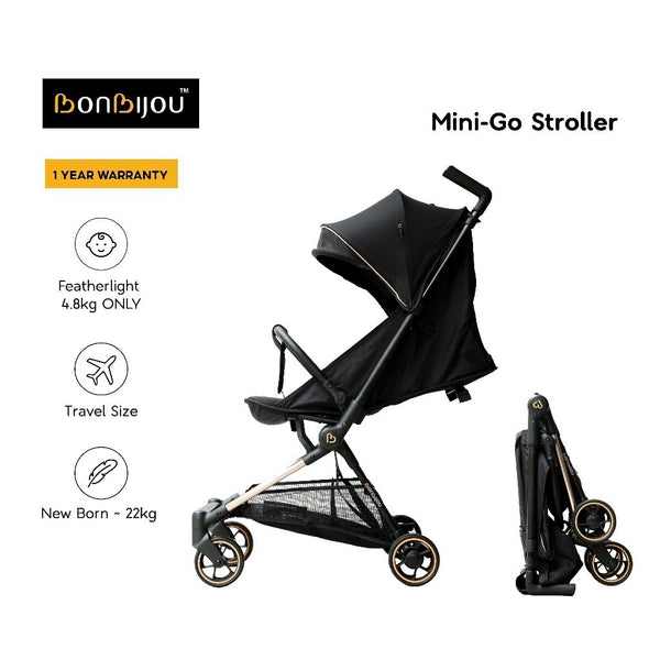 Bonbijou Mini-Go Compact Lightweight Travel Friendly Stroller