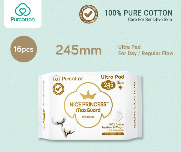 Purcotton Nice Princess MaxGuard Sanitary Pad Pure Cotton