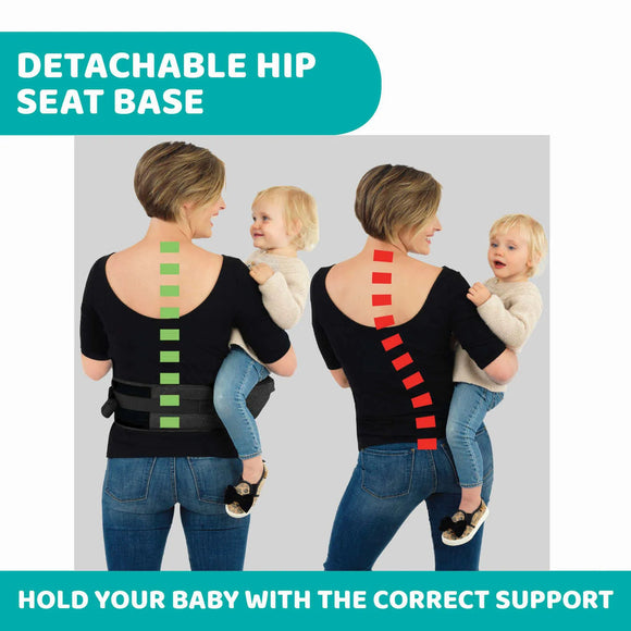Chicco Hip Seat Baby Carrier - Private Black