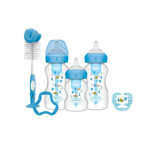 Dr Brown’s Anti-Colic Options+™ Wide-Neck Baby Milk Bottle Gift Set