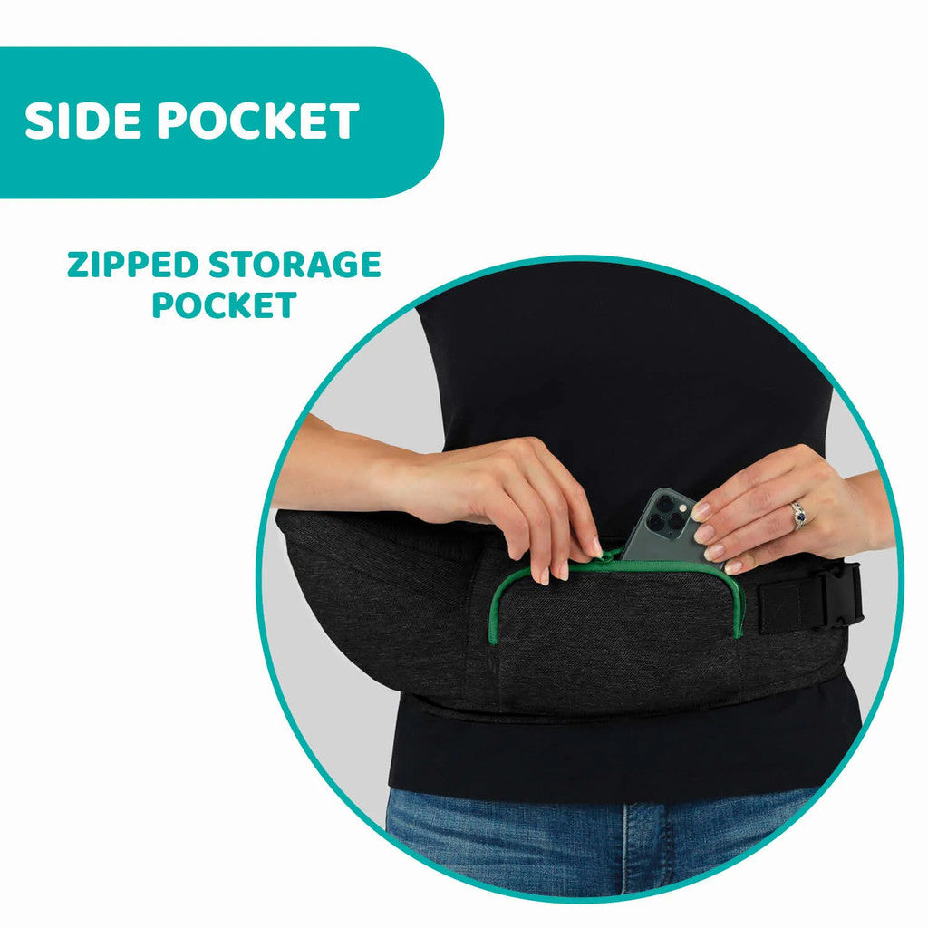 Chicco Hip Seat Baby Carrier - Private Black