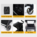 Bonbijou Mini-Go Compact Lightweight Travel Friendly Stroller-7