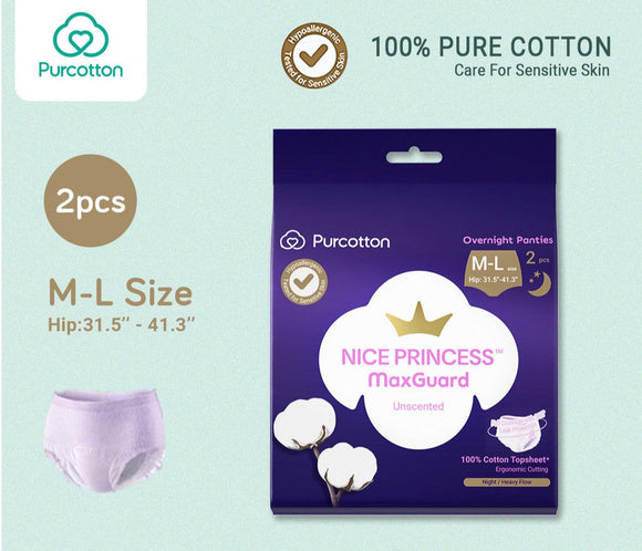 Purcotton Nice Princess MaxGuard Sanitary Pad Pure Cotton