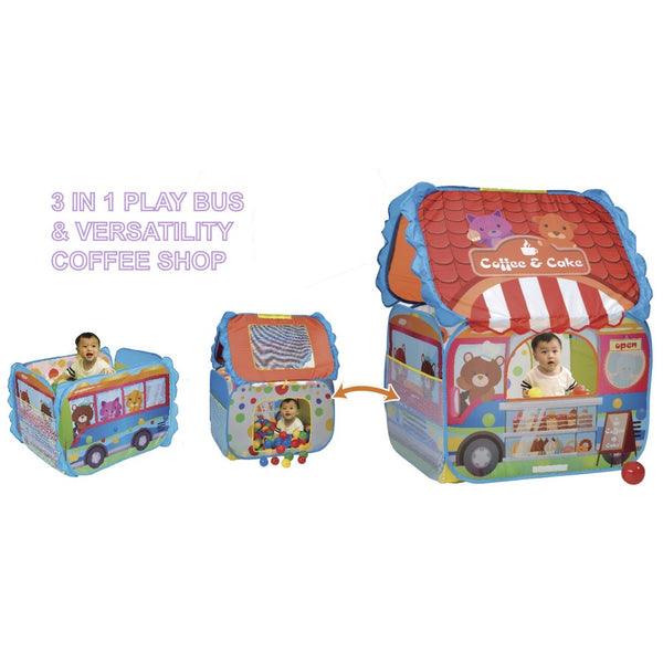 BabyOne Kids Coffee & Cake Play Tent Ball House (50pcs ball)