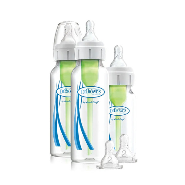 Dr Brown's Option + Narrow Neck Bottles Start Kit Set (Promo)