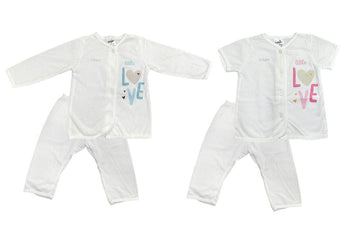 Tollyjoy short / Long Sleeve Suit with Button