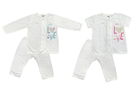 Tollyjoy short / Long Sleeve Suit with Button