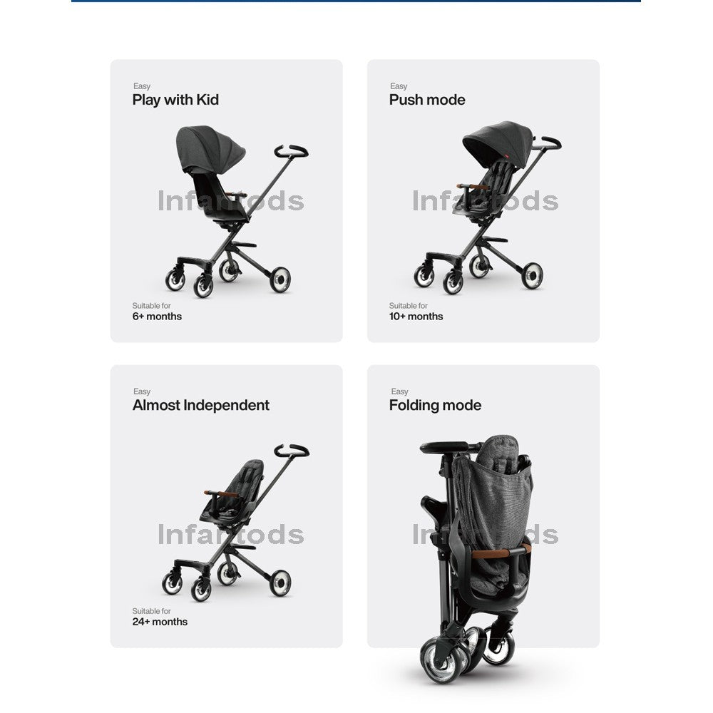Qplay EASY Push Chair Magic Stroller Pram 4.8 kg Foldable and Light weight - 0