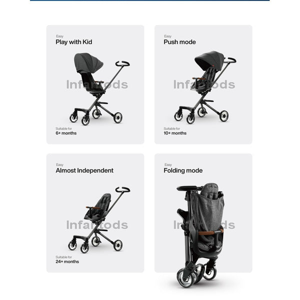 Qplay EASY Push Chair Magic Stroller Pram 4.8 kg Foldable and Light weight