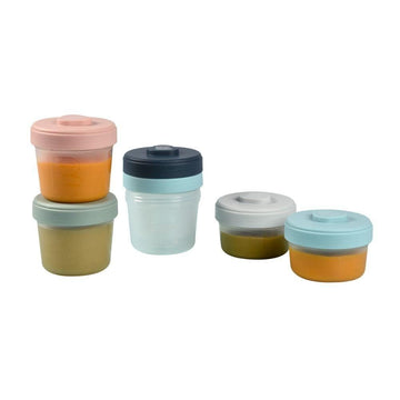 Beaba Clips Portions Starter Baby Food Storage Set (6pc) - 0