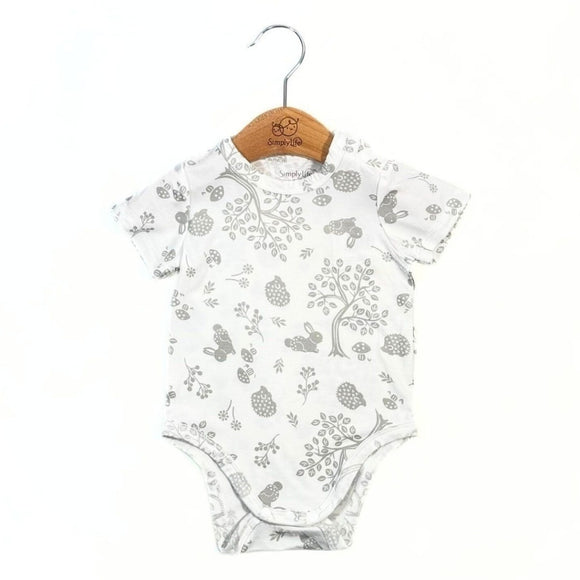 Simply Life Baby Bamboo Romper with shoulder button (Various Designs)