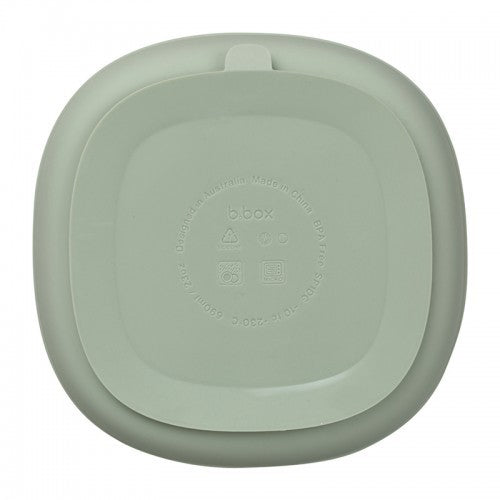 B.Box Silicone Plate + Lid 690ml Kids Suction Plate 6 months+