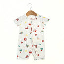 Simply Life Baby Bamboo Short sleeved Shortall (Zipper)-9