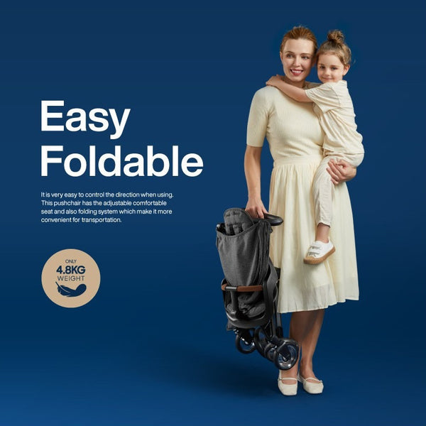 Qplay EASY Push Chair Magic Stroller Pram 4.8 kg Foldable and Light weight