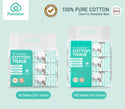 Purcotton 100% Cotton Tissue Face Wash Towels Baby Soft Towels Cleansing Towels (3in1 Packs)