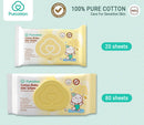 Purcotton 100% Cotton Baby Wet Wipes for Hand & Mouth-1