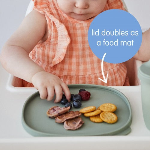 B.Box Silicone Plate + Lid 690ml Kids Suction Plate 6 months+