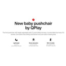Qplay EASY Push Chair Magic Stroller Pram 4.8 kg Foldable and Light weight-7