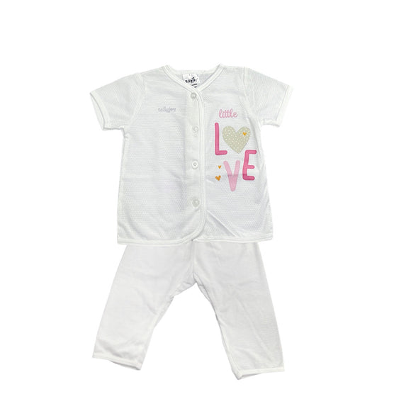 Tollyjoy short / Long Sleeve Suit with Button