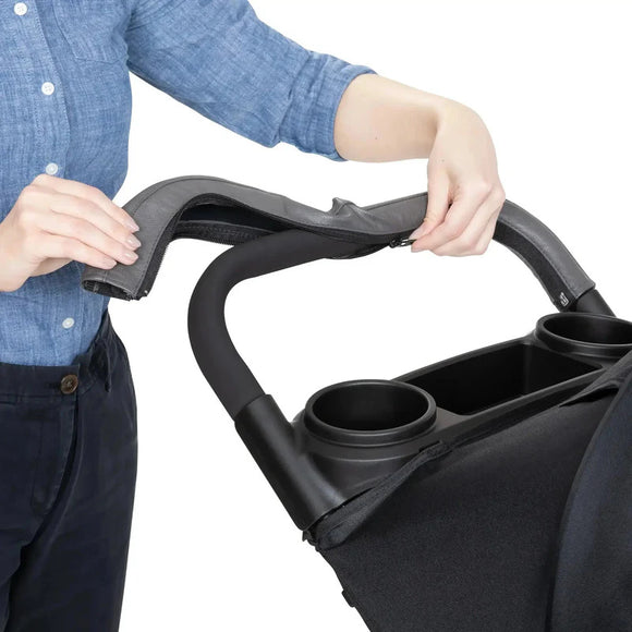 Baby Trend Passport Cargo Stroller Travel System one hand folded