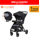 Baby Trend Passport Cargo Stroller Travel System one hand folded-9