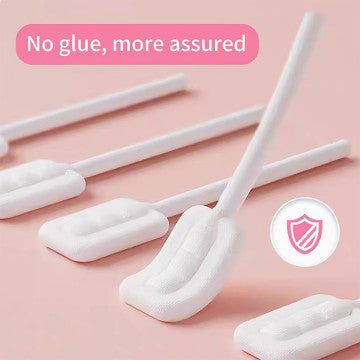 Lucky Baby Disposable Baby Soft Knitted Gauze Oral / Tongue Cleaner for Newborn Toothbrush Mouth Cleaning