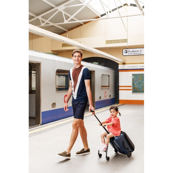 Micro Ride-On Luggage Eazy Allrounder Kids Travel Suitcase with Wheels & Seat