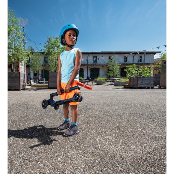 Micro Maxi Deluxe Foldable 3-Wheel LED Kids Scooter, Foldable, Adjustable, Light Up Wheels