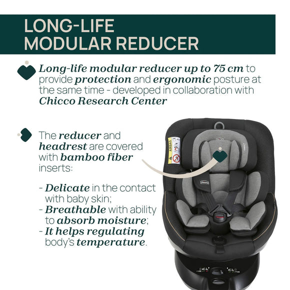 Chicco Seat105 Car Seat with 360 degree and isofix (Birth - 4 Years)