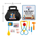 Fisher Price 1988 Medical Kit 11-Piece Pretend Play Set, Mattel 80th Flashback Playback-1
