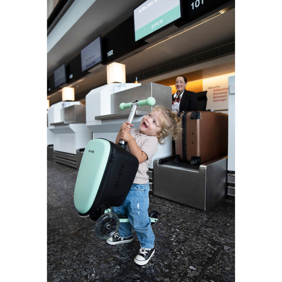 Micro Scooter Luggage Junior Kids Ride-On Suitcase 2-Wheel Cabin Size Travel Bag