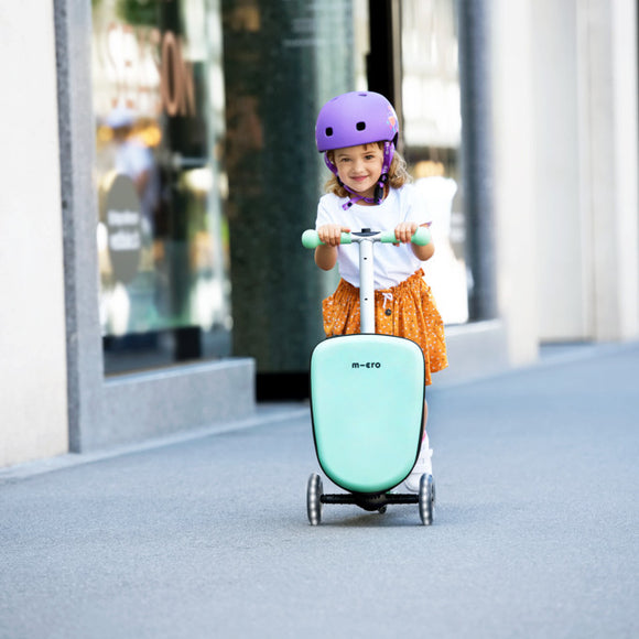 Micro Scooter Luggage Junior Kids Ride-On Suitcase 2-Wheel Cabin Size Travel Bag